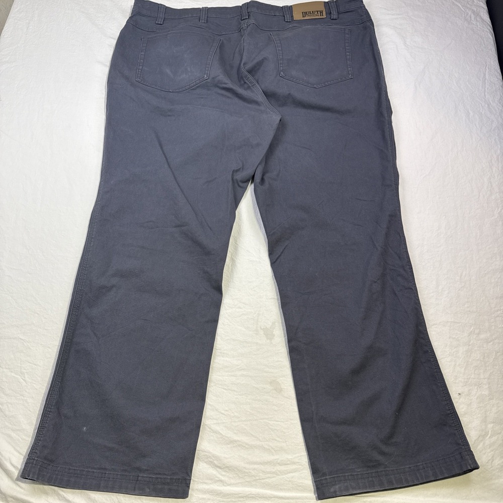Duluth Trading Co DuluthFlex Fire Hose Relaxed Fit BLUE Pants Mens 46x32 Canvas
